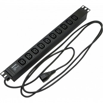 Блок розеток для 19" шкафов HYPERLINE SHE19-10IEC-2.5IEC Блок розеток для 19" шкафов HYPERLINE SHE19-10IEC-2.5IEC