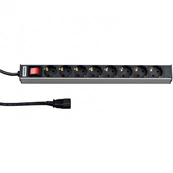 Блок розеток для 19" шкафов HYPERLINE SHT19-8SH-S-2.5IEC