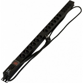 Блок розеток, вертикальный HYPERLINE SHE-12SH-4IEC-SF-2.5EU