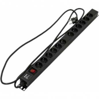 Блок розеток, вертикальный HYPERLINE SHE-12SH-S-2.5EU