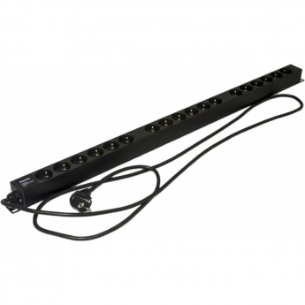 Блок розеток, вертикальный HYPERLINE SHE-18SH-2.5EU