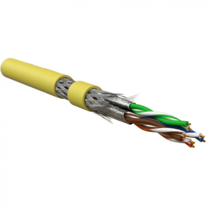 Кабель для сетей Industrial Ethernet HYPERLINE ISFTP4-C6A-P26/7-PU-YL желтый 500 м 444014