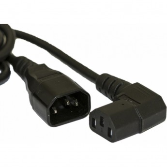 Кабель питания монитор-компьютер HYPERLINE PWC-IEC13A-IEC14-1.0-BK