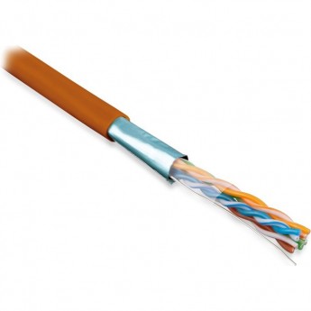 Кабель витая пара HYPERLINE FUTP4-C5E-S24-IN-LSZH-OR (на отрез)