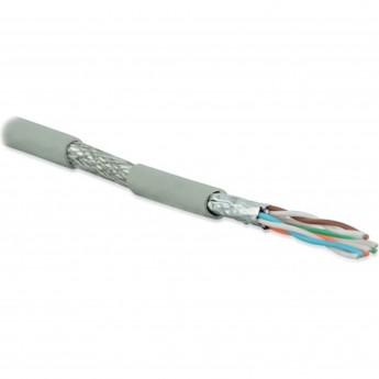 Кабель витая пара HYPERLINE SFTP4-C6A-S23-IN-LSZH-GY (на отрез)