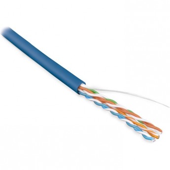 Кабель витая пара, неэкран. U/UTP HYPERLINE UUTP4-C5E-S24-IN-LSZH-BL-100