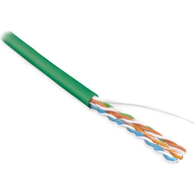 Кабель витая пара, неэкранированная U/UTP HYPERLINE UUTP4-C5E-S24-IN-PVC-GN-100 443601 Кабель витая пара, неэкранированная U/UTP HYPERLINE UUTP4-C5E-S24-IN-PVC-GN-100 443601