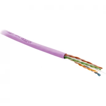 Кабель витая пара, неэкранированная U/UTP HYPERLINE UUTP4-C6-S23-IN-PVC-PK-305