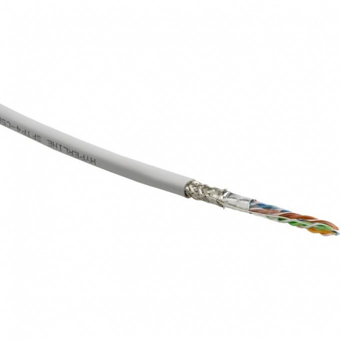 Кабель витая пара SF/UTP HYPERLINE SFUTP4-C5E-S24-IN-LSZH-WH-305 444631