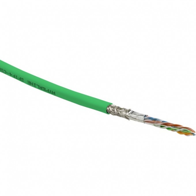 Кабель витая пара SF/UTP HYPERLINE SFUTP4-C5E-S24-IN-PVC-GN-305 444635