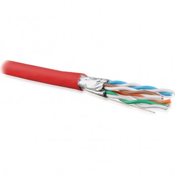 Кабель витая пара U/FTP HYPERLINE UFTP4-C6A-S23-IN-PVC-RD-500