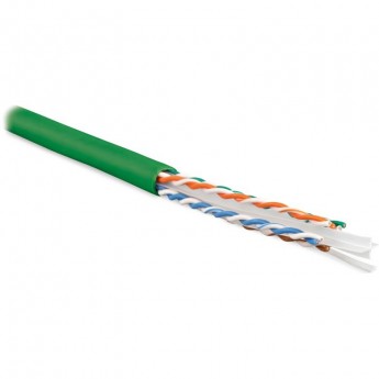 Кабель витая пара U/UTP HYPERLINE UUTP4-C6-S23-IN-LSZH-GN-100
