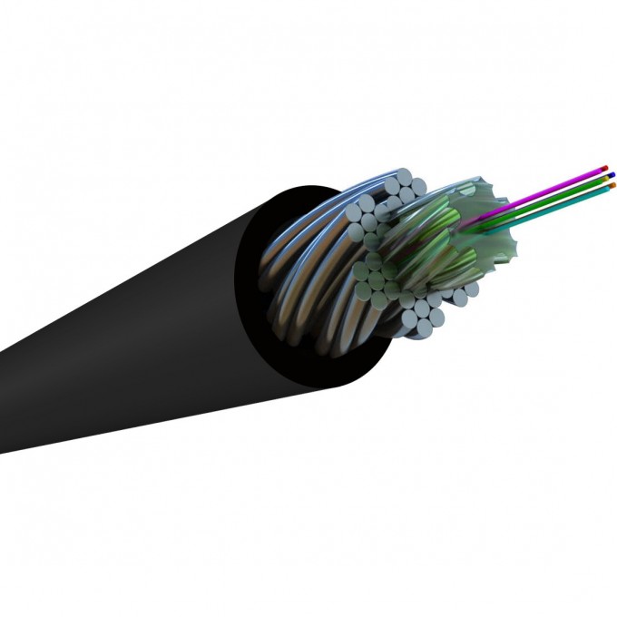 Кабель волоконно-оптический HYPERLINE FO-AWS2-OUT-9-4-PE-BK 446846