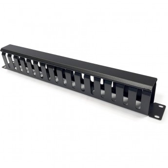 Кабельный организатор металлический с крышкой HYPERLINE CM-1U-ML16-COV