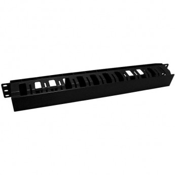 Кабельный организатор пластиковый с крышкой HYPERLINE CM-1U-D53-PL-COV