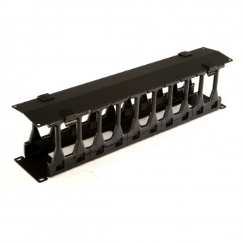 Кабельный организатор с крышкой HYPERLINE CMF-1U-FPL106-MCOV-RAL9005