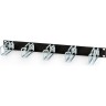 Кабельный организатор с металлическими кольцами HYPERLINE CMW-1U-02-BK 42519