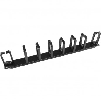 Кабельный организатор с пластиковыми кольцами HYPERLINE CM-1U-V6H2-PL