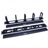 Кабельный организатор с пластиковыми кольцами с крышкой HYPERLINE CM-1U-5R-PL-COV 430223