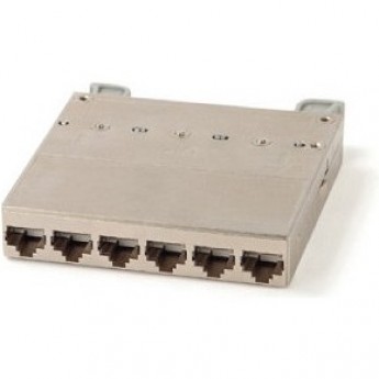 Кассета для медных претерминированных решений HYPERLINE PPTR-CSS-1-6xRJ45-C6A-SH-STL