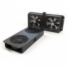 Модуль вентиляторный потолочный с 2-мя вентиляторами HYPERLINE TFAB-T2FR-RAL9004 396737
