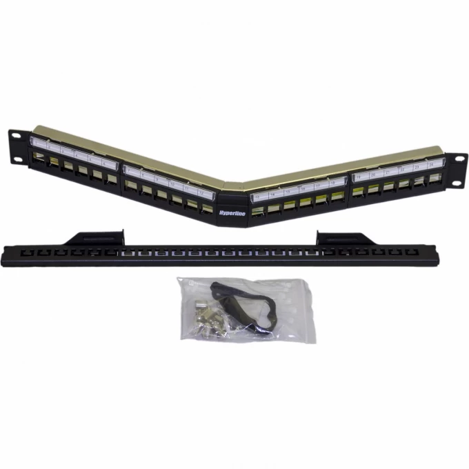 Модульная патч-панель 19" HYPERLINE PPBL4A-19-24-SH-RM 426175 Модульная патч-панель 19" HYPERLINE PPBL4A-19-24-SH-RM 426175