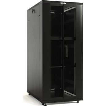 Напольный 19-дюймовый шкаф HYPERLINE TTB-4261-DD-RAL9004, 42U, 2055x600x1000 мм, черный