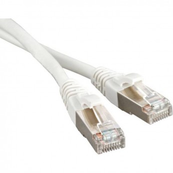 Патч-корд F/UTP HYPERLINE PC-LPM-STP-RJ45-RJ45-C5e-10M-LSZH-WH экранированный Cat.5е LSZH, 10 м белый