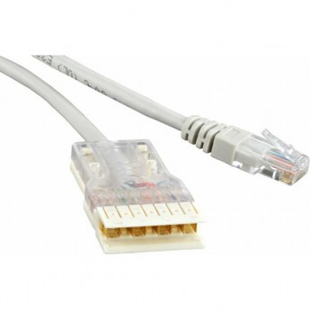 Патч-корд HYPERLINE PC-110-RJ45-4P-C5e-1M-LSZH-GY серый