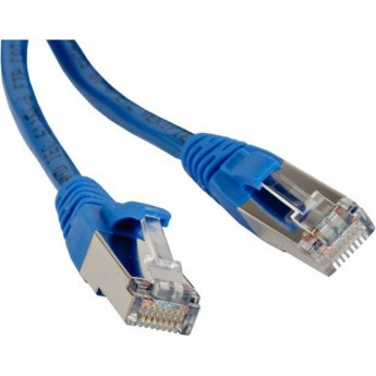Патч-корд HYPERLINE PC-LPM-STP-RJ45-RJ45-C5e-2M-LSZH-BL синий