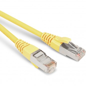 Патч-корд HYPERLINE PC-LPM-STP-RJ45-RJ45-C5e-5M-LSZH-YL желтый