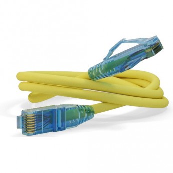 Патч-корд HYPERLINE PC-LPM-UTP-RJ45-RJ45-C6-1M-LSZH-YL желтый