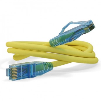 Патч-корд HYPERLINE PC-LPM-UTP-RJ45-RJ45-C6-2M-LSZH-YL желтый