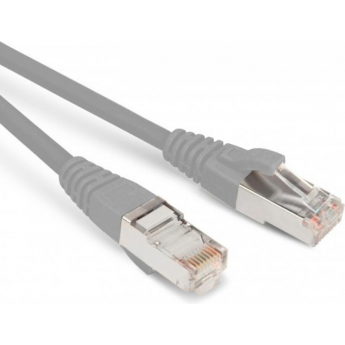 Патч-корд S/FTP HYPERLINE PC-LPM-SFTP-RJ45-RJ45-C6a-10M-LSZH-GY, экранированный, Cat.6a, 10 м, серый