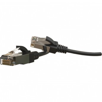 Патч-корд S/FTP HYPERLINE PC-LPT-SFTP-RJ45-RJ45-C6-1.5M-LSZH-BK