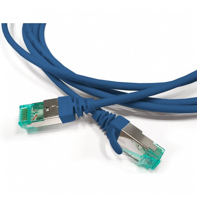 Патч-корд S/FTP HYPERLINE PC-LPT-SFTP-RJ45-RJ45-C6a-1.5M-LSZH-BL 445823