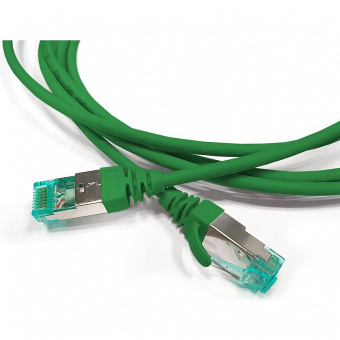 Патч-корд S/FTP HYPERLINE PC-LPT-SFTP-RJ45-RJ45-C6a-1.5M-LSZH-GN 445824