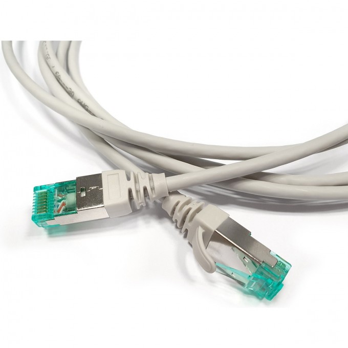 Патч-корд S/FTP HYPERLINE PC-LPT-SFTP-RJ45-RJ45-C6a-1.5M-LSZH-GY 445645