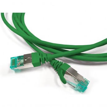 Патч-корд S/FTP HYPERLINE PC-LPT-SFTP-RJ45-RJ45-C6a-1M-LSZH-GN