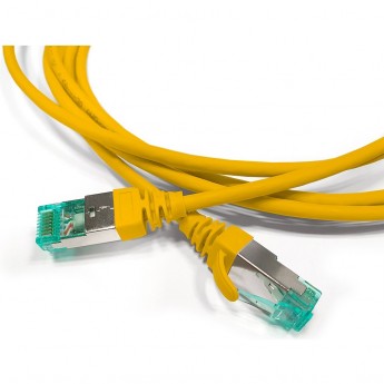 Патч-корд S/FTP HYPERLINE PC-LPT-SFTP-RJ45-RJ45-C6a-1M-LSZH-YL