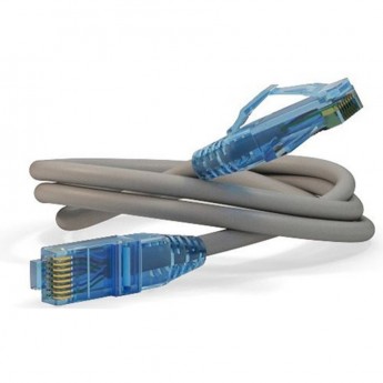 Патч-корд U/UTP HYPERLINE PC-LPM-UTP-RJ45-RJ45-C6-0.5M-LSZH-GY серый