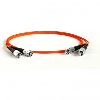 Патч-корд волоконно-оптический HYPERLINE FC-D2-50-FC/PR-FC/PR-H-1M-LSZH-OR