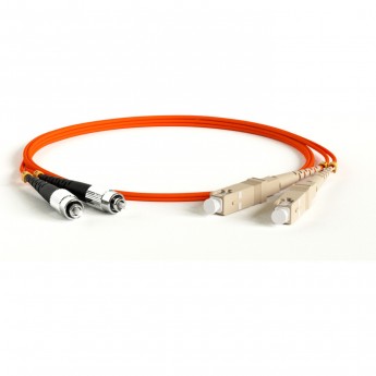 Патч-корд волоконно-оптический HYPERLINE FC-D2-62-FC/PR-SC/PR-H-2M-LSZH-OR