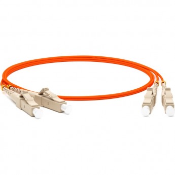 Патч-корд волоконно-оптический (шнур) HYPERLINE FC-D2-50-LC/PR-LC/PR-H-3M-LSZH-OR оранжевый
