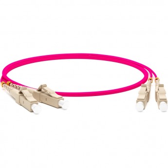 Патч-корд волоконно-оптический (шнур) HYPERLINE FC-D2-504-LC/PR-LC/PR-H-1.5M-LSZH-MG