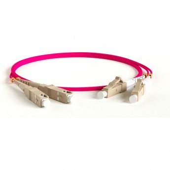 Патч-корд волоконно-оптический (шнур) HYPERLINE FC-D2-504-SC/PR-SC/PR-H-1M-LSZH-MG