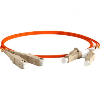 Патч-корд волоконно-оптический (шнур) HYPERLINE FC-D2-62-LC/PR-SC/PR-H-0.5M-LSZH-OR