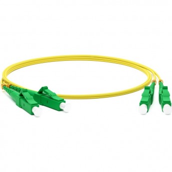 Патч-корд волоконно-оптический (шнур) HYPERLINE FC-D2-9-LC/AR-LC/AR-H-0.5M-LSZH-YL