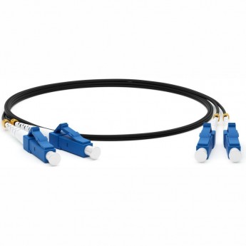 Патч-корд волоконно-оптический (шнур) HYPERLINE FC-D2-9-LC/UR-LC/UR-H-1M-LSZH-BK