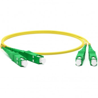 Патч-корд волоконно-оптический (шнур) HYPERLINE FC-D2-9-SC/AR-SC/AR-H-10M-LSZH-YL